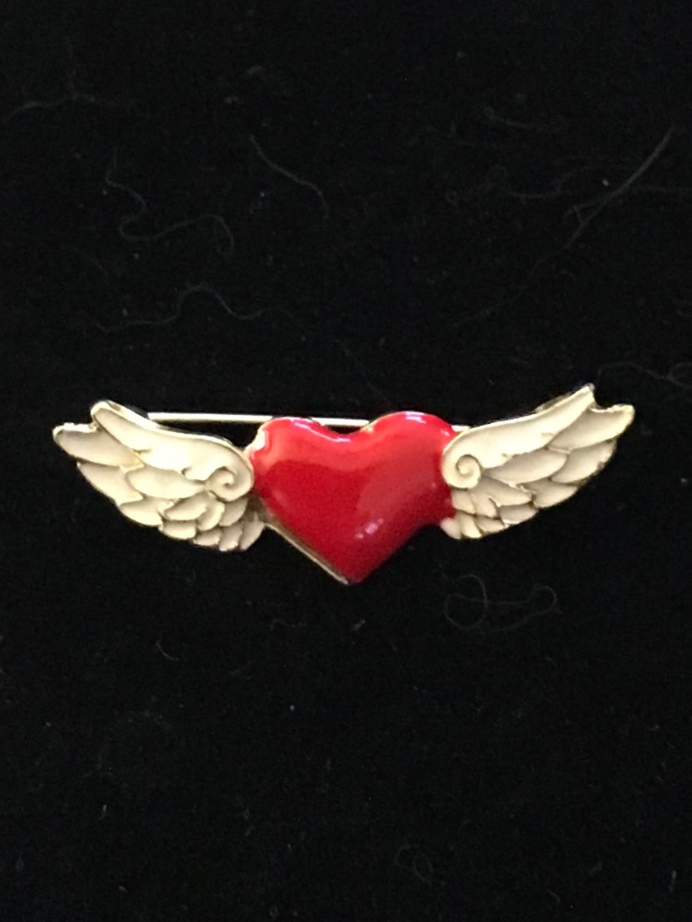 NWOT red heart with Angel wings brooch (pins: 1/$12, 2/$20)